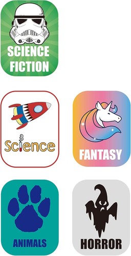 Genre book spine labels for - labels,