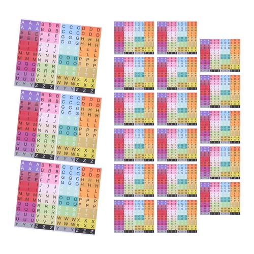 Sheets book spine alphabet - 20,
