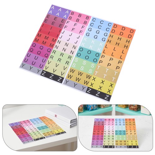 Reusable alphabet stickers - stickers, for