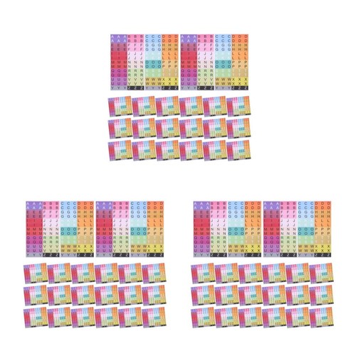 Pack letter sorting stickers - 3,