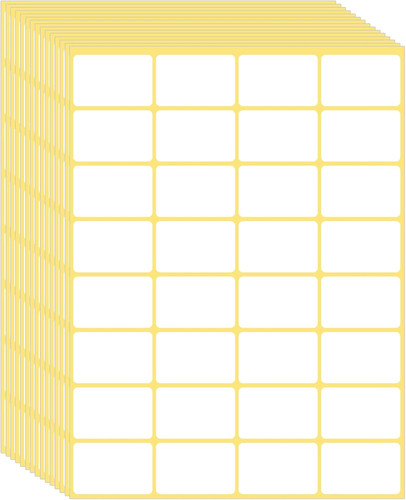 480 pcs white blank labels - pcs,