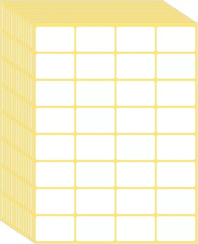 480 pcs white blank labels - white,