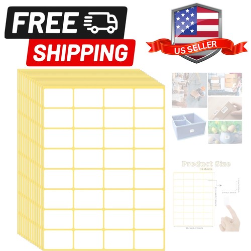 480 pcs white blank labels - 480,